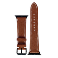 Brown Togo Leather Watch Straps, Premium Handmade Leather Bands