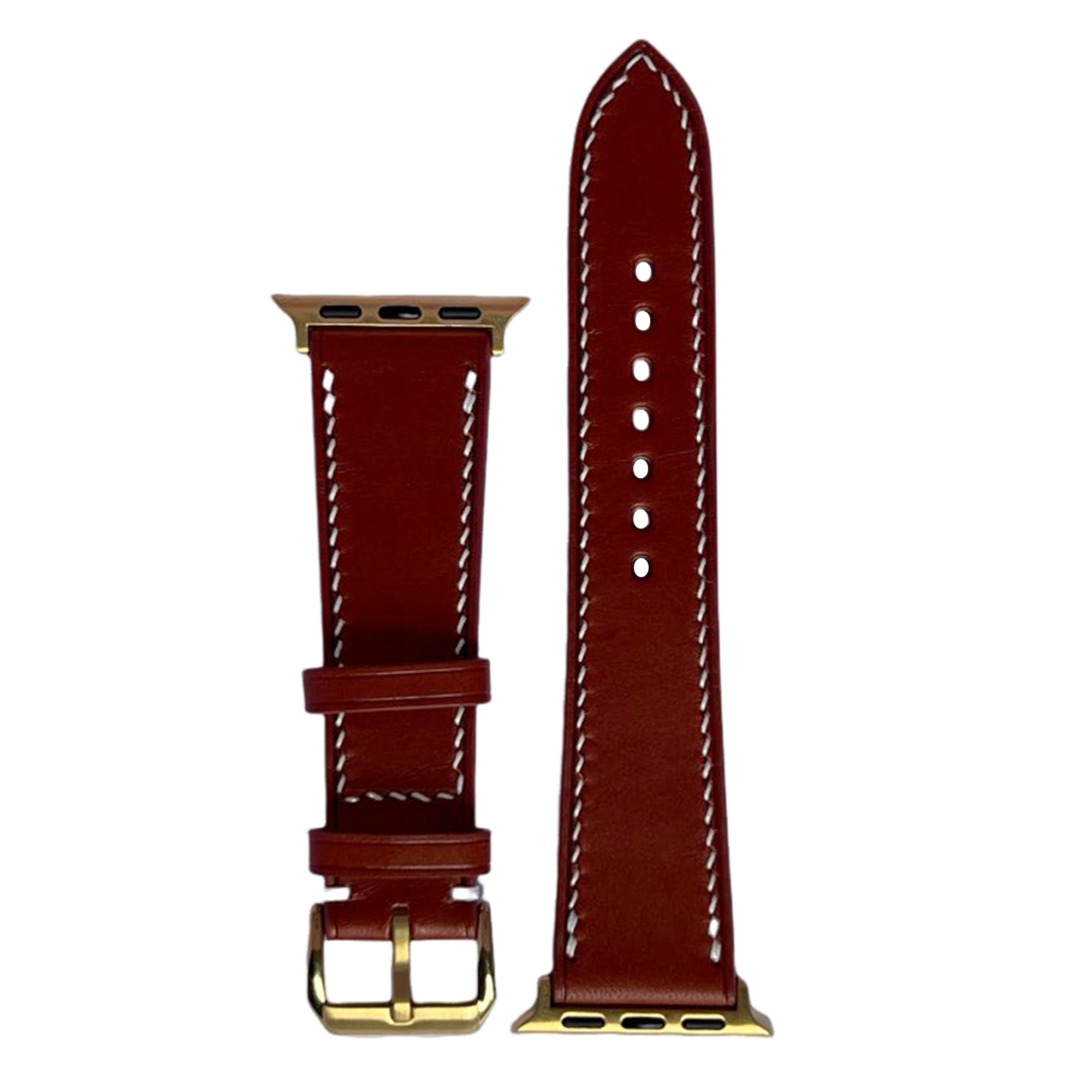 Classic Brown Vachetta Leather Watch Straps, Artisan Crafted Bands
