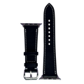 Custom Black Vachetta Leather Watch Straps, Premium Handmade Bands