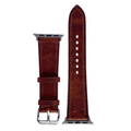 Classic Brown Waxed Leather Watch Straps, Premium Handmade Bands