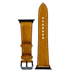 Yellow Mozart Leather Watch Strap, Premium Handmade Leather Band