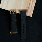 Black Saffiano Leather Watch Straps, Premium Handmade Bands
