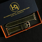 Forest Waxed Leather Watch Straps, Premium Handmade Bands