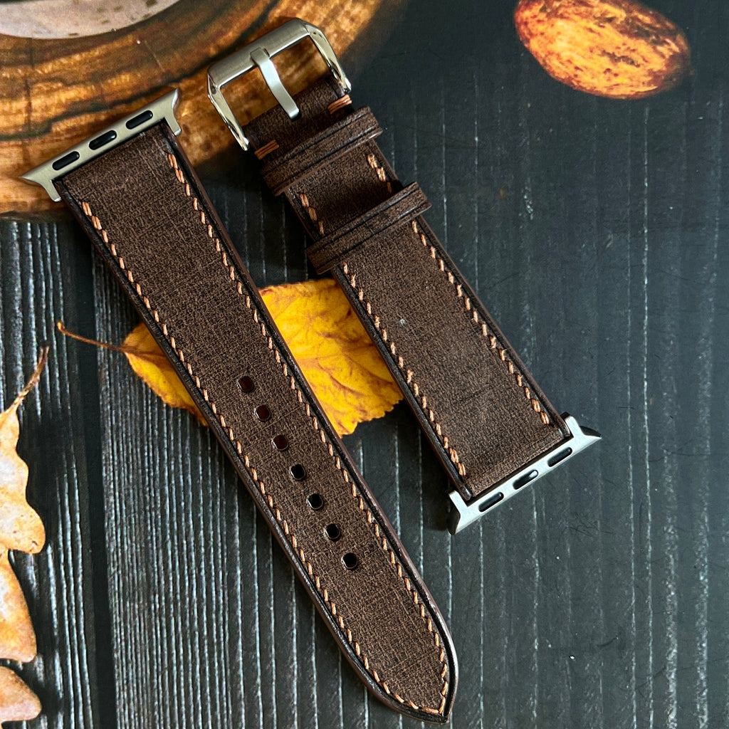 Brown Babele Leather Watch Straps, Premium Handmade Leathers
