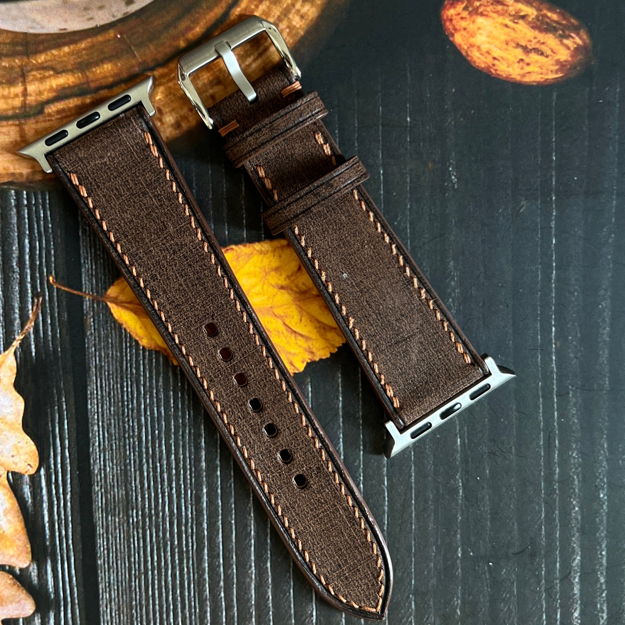 Brown Babele Leather Watch Straps, Premium Handmade Leathers