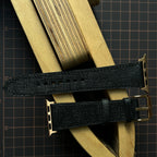 Black Saffiano Leather Watch Straps, Premium Handmade Bands