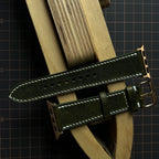 Forest Waxed Leather Watch Straps, Premium Handmade Bands
