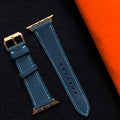 Handmade Blue Nubuck Leather Watch Straps, Premium Artisan Bands