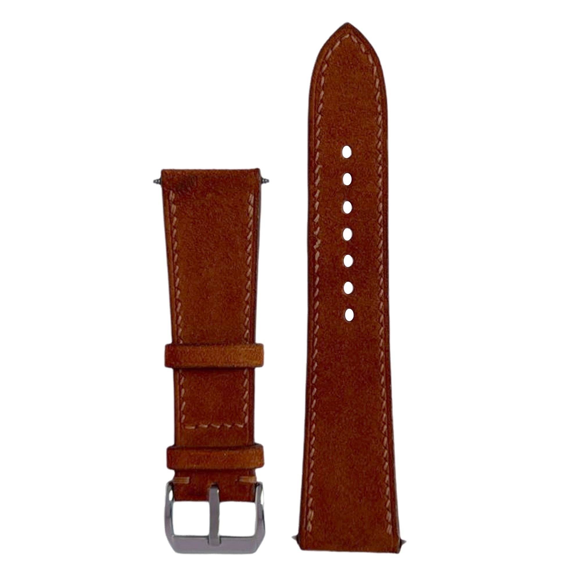 Brown Suede Leather Watch Straps, Premium Handmade Custom Bands