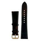 Crow Vachetta Leather Watch Strap, Artisan Handmade Premium Italian Leather