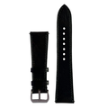Black Vachetta Leather Watch Band, Hand-Stitched Luxury Genuine Leather