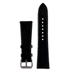 Black Vachetta Leather Watch Band, Hand-Stitched Luxury Genuine Leather