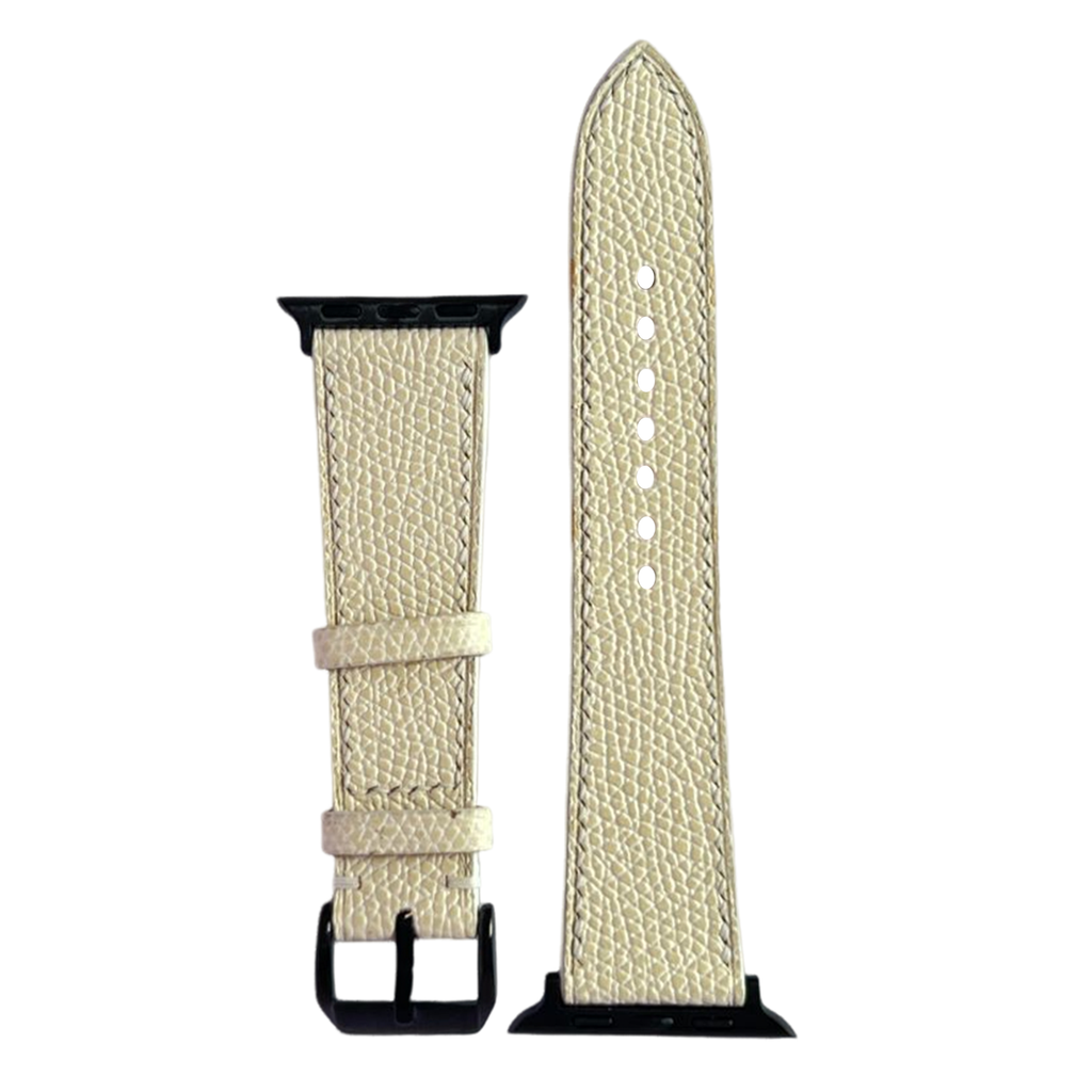 White Dove Alran Chevre Leather Watch Strap, Artisan Handmade Luxury