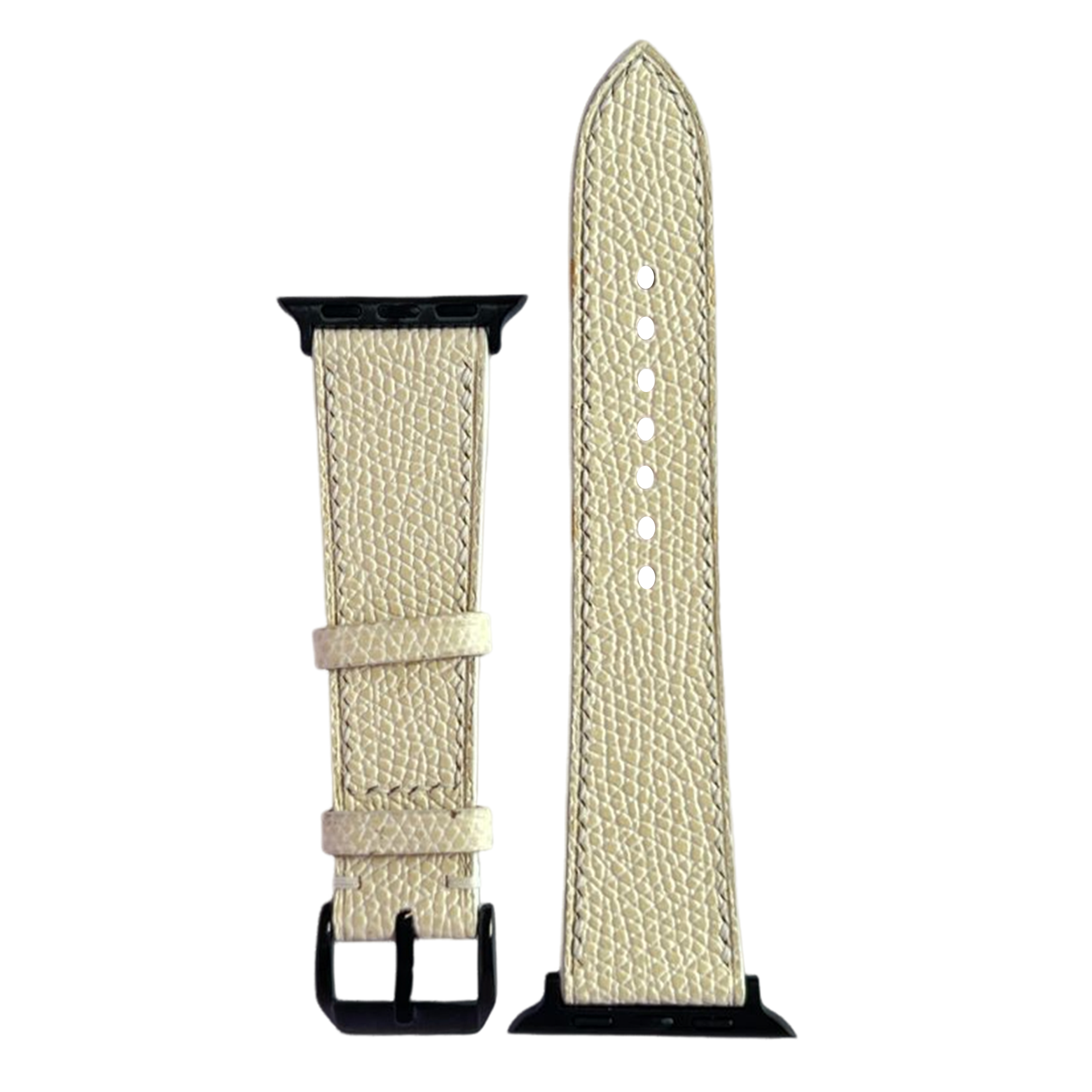 White Dove Alran Chevre Leather Watch Strap, Artisan Handmade Luxury
