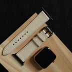 White Dove Alran Chevre Leather Watch Strap, Artisan Handmade Luxury