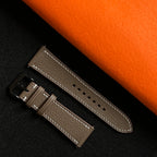 Taupe Alran Sully Leather Watch Band, Artisanal Luxury Replacement Strap