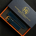 Navy Shell Cordovan Watch Straps, Handcrafted Premium Horse Leather Band