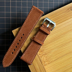 Brown Suede Leather Watch Straps, Premium Handmade Custom Bands