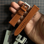 Brown Suede Leather Watch Straps, Premium Handmade Custom Bands