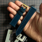 Navy Shell Cordovan Watch Straps, Handcrafted Premium Horse Leather Band